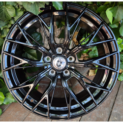 FF3243 gloss black