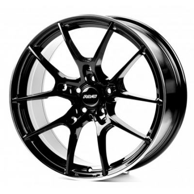 Диски Flow Forming FF691 black machined lip
