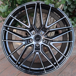 JR38 Black Brushed Tinted Face