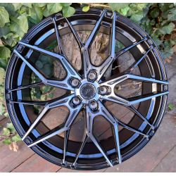 JR46 black machined tinted face