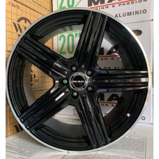 Mak Lewis-D 9,5x20 5x112 ET57 DIA66,6 (gloss black mirror ring)