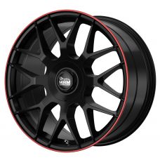 MAM MAM GT.1 Matt Black Lip Red (MBLR) R18 W8 PCD5x100/112 ET45 DIA66.6