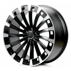 Mercedes (MR0002) satin black machined face