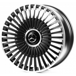 Mercedes (MR0009) satin black lip polished