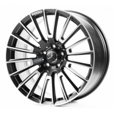 Replica Forged Mercedes (MR001G) 10x22 5x130 ET36,1 DIA84,1 (satin black machined face)