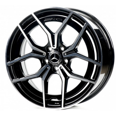 Диски Replica Mercedes (MR021-026) black machined face