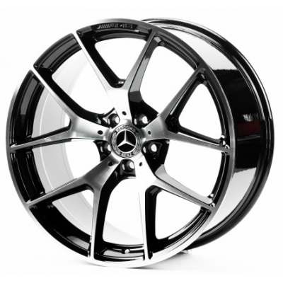 Диски Replica Mercedes (MR021-057) black machined face