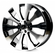Replica Mercedes (MR1289) 8,5x20 5x112 ET62 DIA66,6 (gloss black machined face)