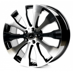 Mercedes (MR1289) gloss black machined face
