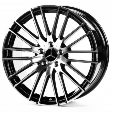 Replica Mercedes (MR143) 8,5x19 5x112 ET35,5 DIA66,6 (gloss black machined face)