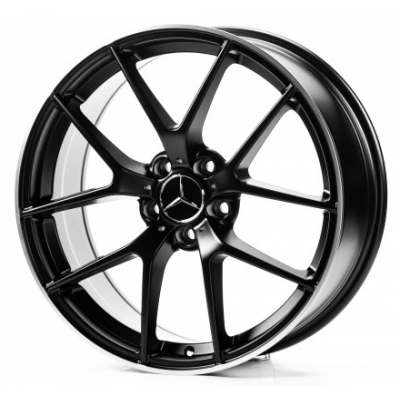 Диски Replica Mercedes (MR164) satin black lip polished