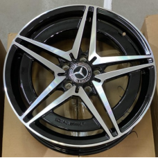 Replica Mercedes (MR2111249) 7,5x18 5x112 ET38 DIA66,6 (gloss black machined face)
