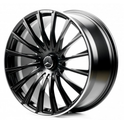 Mercedes (MR225) satin black lip polished