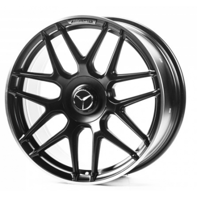 Диски Replica Mercedes (MR29) matt black lip polished