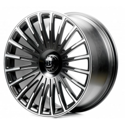 Mercedes (MR5211) satin black machined face