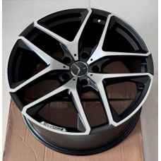 Replica Mercedes (MR5528) 10x21 5x130 ET33 DIA84,1 (satin black machined face)