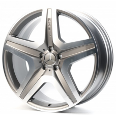 Replica Mercedes (MR706C) 9x21 5x112 ET53 DIA66,6 (matt graphite machined face)