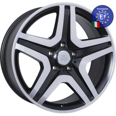 Диски WSP Italy Mercedes (W775) Miyagi 9,5x20 5x130 ET50 DIA84,1 (dull black full polished)