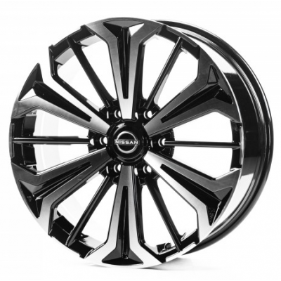 Диски Replica Nissan (NS901) 8x20 6x139,7 ET35 DIA77,8 (black machined face)