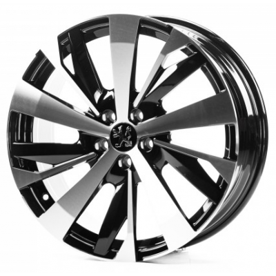 Диски Replica Peugeot (PG0449) black machined face