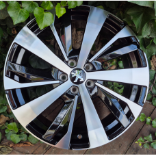 Replica Peugeot (PG0449) 7,5x19 5x108 ET40 DIA65,1 (gloss black machined face)
