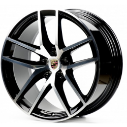 Porsche (PR590) gloss black machined face