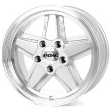 Ronal R9 7x16 5x112 ET23 DIA66,5 (silver front diamond cut)