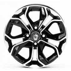 Replica Renault (RN1381) 6x14 4x100 ET38 DIA60,1 (gloss black machined face)