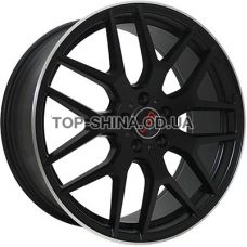 Replica Mercedes (MR524) 8,5x20 5x112 ET38,5 DIA66,6 (satin black machined face)