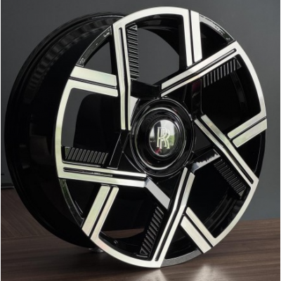 Диски Replica FORGED Rolls Royce (RR001) gloss black machined face