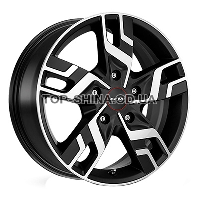 Диски Ronal R64 7x17 5x108 ET46 DIA65,1 (jet black matt front diamond cut)