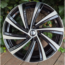 Replica Skoda (SK1151) 8x19 5x112 ET45 DIA57,1 (gloss black machined face)