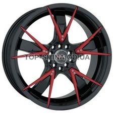 Sportmax Racing SR508 7,5x18 5x112/114,3 ET42 DIA67,1 (black red inserts)