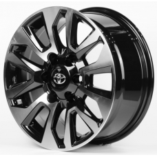 Replica Toyota (TY1743) 7,5x17 6x139,7 ET25 DIA106,1 (gloss black machined face)