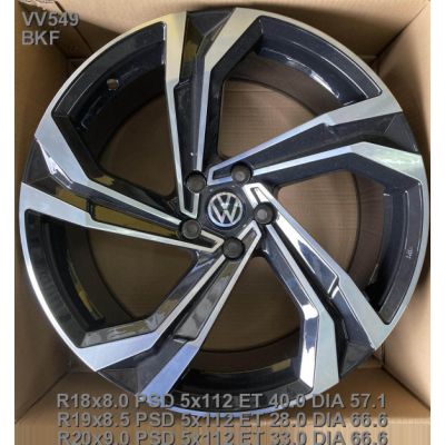 Диски Replica Volkswagen (VV549) 8,5x19 5x112 ET28 DIA66,6 (BKF)