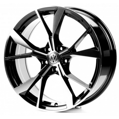 Диски Replica Volkswagen (VV5595) black machined face
