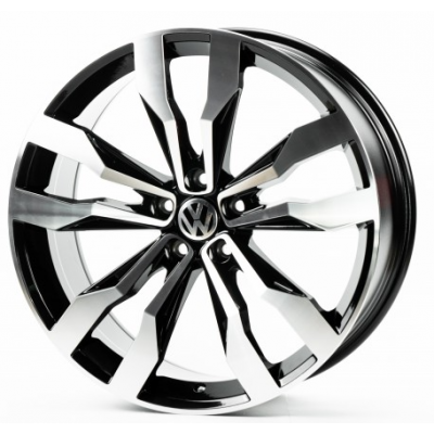 Диски Replica Volkswagen (VV860) black machined face
