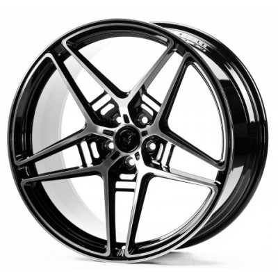 Диски WS Forged WS-031C 9,5x21 5x112 ET31 DIA66,6 (gloss black machined face)