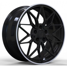 WS Forged WS-14M 8x18 5x112 ET50 DIA66,6 (gloss black lip polished)