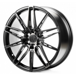 WS6-76C satin black dark machined face