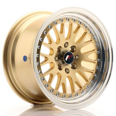 Диски JAPAN RACING JR10 Gold Machined Lip R15 W8 PCD4x100/108 ET20 DIA74.1