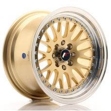 JAPAN RACING JR10 Gold Machined Lip R15 W8 PCD4x100/114.3 ET15 DIA74.1