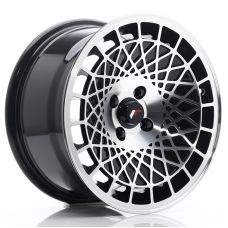 JAPAN RACING JR14 Glossy Black Machined Face R15 W8 PCD4x100 ET20 DIA74.1