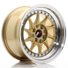 JAPAN RACING JR26 Gold Machined Lip R15 W8 PCD4x100/108 ET25 DIA67.1