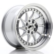 JAPAN RACING JR26 Silver Machined Face R15 W8 PCD4x100/108 ET25 DIA67.1