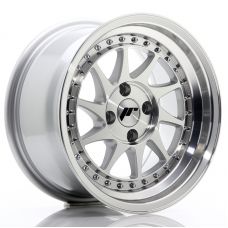 JAPAN RACING JR26 Silver Machined Face R15 W8 PCD4x100 ET15 DIA67.1
