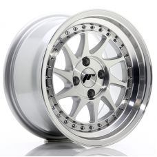 JAPAN RACING JR26 Silver Machined Face R15 W8 PCD4x100 ET5 DIA67.1