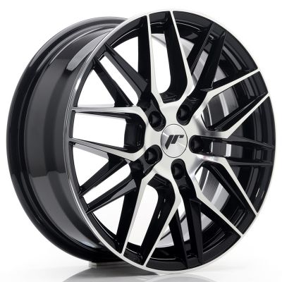 Диски JAPAN RACING JR28 Glossy Black Machined Face R17 W7 PCD5x100 ET35 DIA67.1