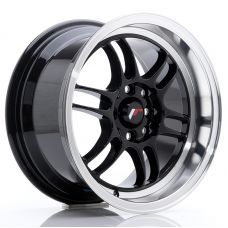 JAPAN RACING JR7 Glossy Black Machined Lip R15 W8 PCD4x100/114.3 ET35 DIA73.1