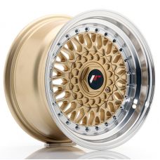 JAPAN RACING JR9 Gold Machined Lip R15 W8 PCD4x100/114.3 ET15 DIA74.1